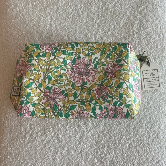 NWT William Morris At Home Honeysuckle Large Wash Bag - Picture 10 of 10